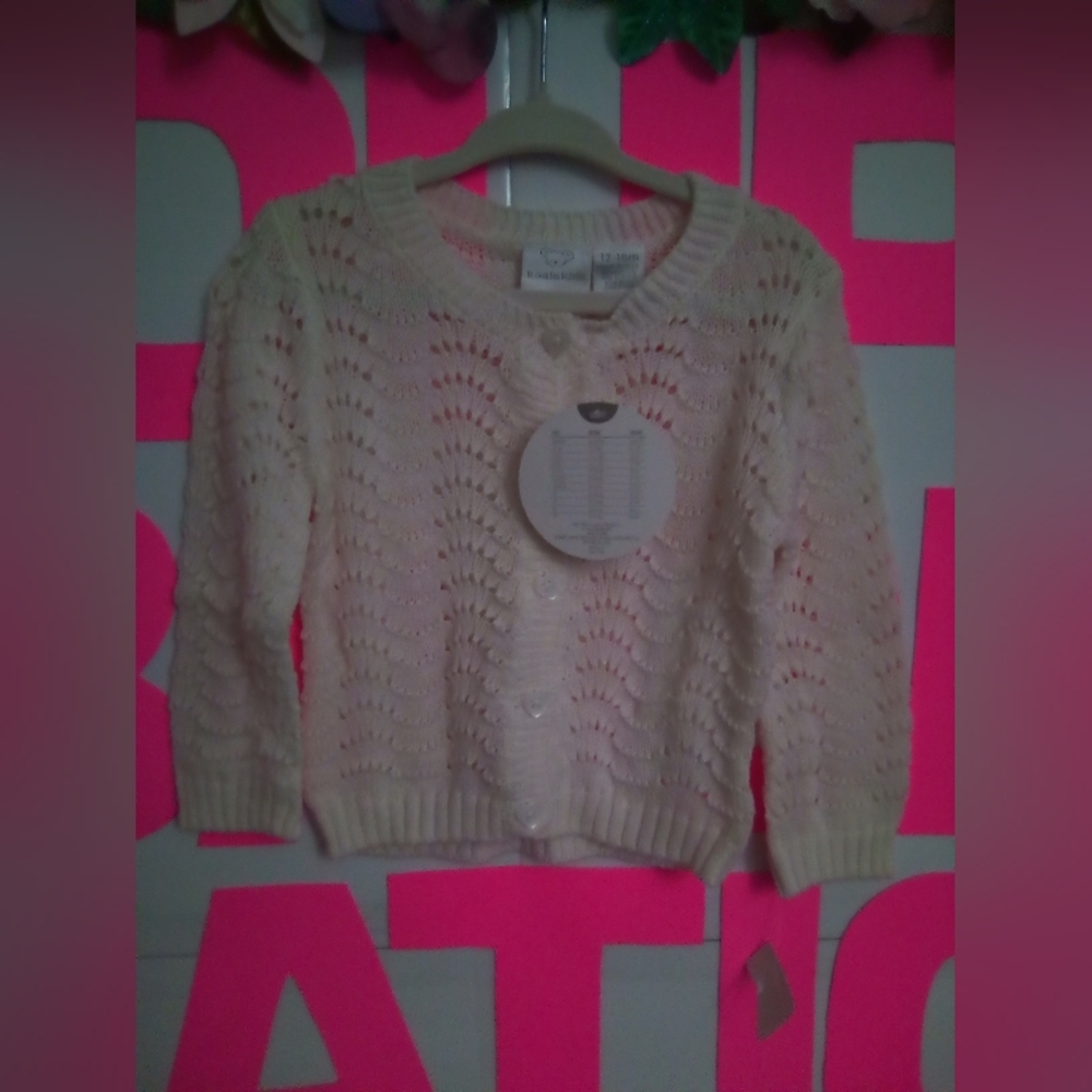 #3737👉🏼 CUTE CASUAL CREAM COLOR SWEATER (("SIZE: 12 TO 18 MONTHS")) NWT